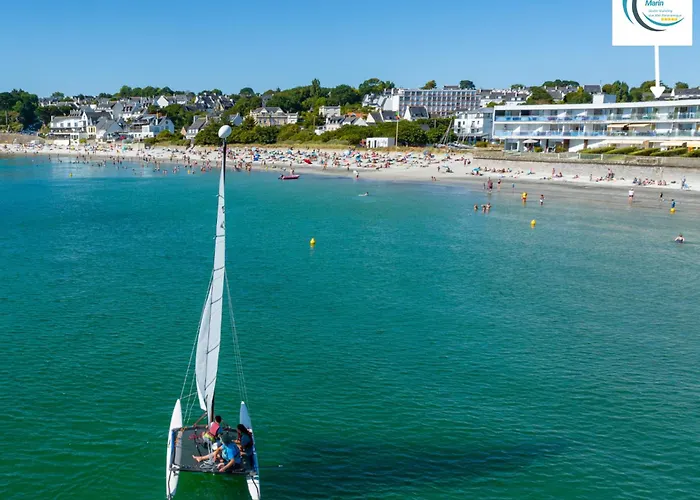 Le Souffle Marin Concarneau - Vue Mer Panoramique Direct Sur La Plage Des Sables Blancs Fibre Parking Prive Secure Panoramic See View Direct On Beach